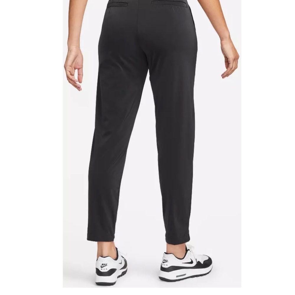Nike | Women's Black Dri-FIT Golf Pants Ankle Slits Black Embroidered Logo Sz 16 - Picture 2 of 16
